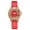 Red, variant on Luxury Crystal Dial with Roman Numerals Women's Quartz Wrist Watches,Leather Strap Band Casual Dress Watch Anniversary for Women