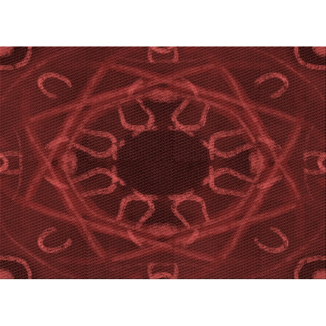 Ahgly Company Tapis Rectangulaire Lavable en Machine Intérieur Transitionnel Rouge Bordeaux, 4 Pieds x 6 Pieds