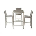 thumbnail image 3 of Pangea Home Brise 5 Pièces Moderne Cadre en Aluminium Patio Bar Set en Gray, 3 of 4