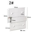 thumbnail image 2 of Cleat Hanger Aluminum Clips Z Bar Wall Mounting Bracket Hardware Kit for Mirrors Shelf Whiteboard Frames Wood Veneer Wall Panel Support Brackets, 2 of 3