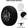 thumbnail image 3 of American Flag Spare Tire Covers July 4th Weatherproof Wheel Protectors USA Independence Day Patriotic Wheel Covers Universal Fit for Trailer Rv SUV Truck Travel Trailers Camper, 3 of 10