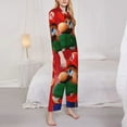 thumbnail image 3 of Saiise Mario Cm Print Women Soft Pama Sets,Long Sleeve Sleepwear Button Up 2-Piece Pjs Lounge Sets-Large, 3 of 8