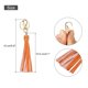 thumbnail image 2 of 8pcs Borlas de Cuero PU, 6" Borla de Llavero con Anillos para Hacer Joyería (Naranja), 2 of 6