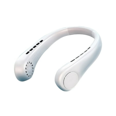 

YUANHUILI Bladeless Hanging Neck Fan Comfortable Mini Portable Fan for Home (white)