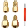 thumbnail image 6 of R12 R22 to R134a Adapters, R134A Refrigerant Tank Adapter Kit with Valve Core Remover, 1/4" Male to 1/2" Female, 1/4’’ SAE Female X 1/2’’ Male Refrigerant Tank Adapters, 6 of 8