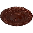 thumbnail image 3 of Ekena Millwork 21"OD x 2"P Marseille Ceiling Medallion (Fits Canopies up to 7 3/8"), Hand-Painted Antique Copper, 3 of 6