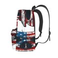 thumbnail image 3 of Goofa American Flag Skull Pattern Backpack for Students – Large Capacity, Lightweight with Adjustable Shoulder Straps, Perfect for School, Travel, 3 of 8