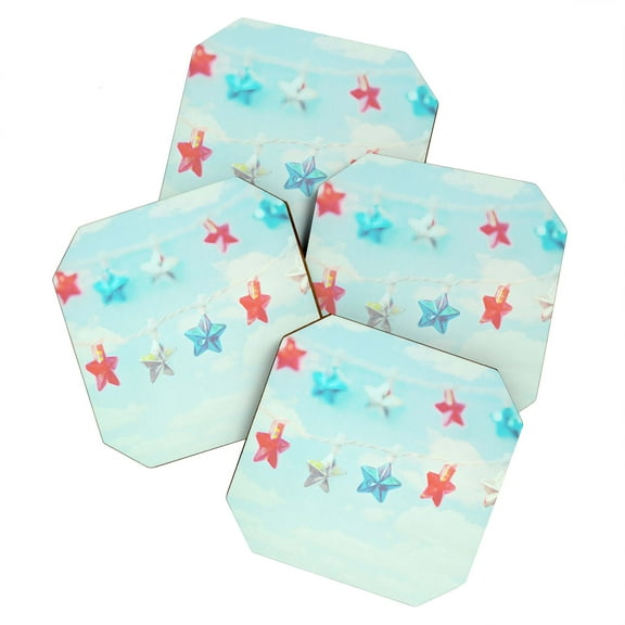 Society6 Lisa Argyropoulos Oh My Stars Set of 4 Coasters