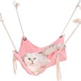 thumbnail image 3 of Billuyoard Cama colgante para ratas, cómoda hamaca para ratas y animales pequeños, cama colgante para gatos, jaula para gatos Perchas para gatos azul claro, 3 of 6