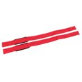 thumbnail image 3 of Correas de peso muerto de algodón que mejoran el agarre Correas de levantamiento de muñeca de tracción dura ajustables multifuncionales para entrenamiento de fuerza con mancuernas en barra Rojo, 3 of 5