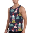 thumbnail image 2 of Rateoe Gnome With Mushroom Pattern Sleeveless Gym Shirt Muscle Tee Breathable Workout Shirt Slim-Fit Tank Quick Dry Fit Muscle Tank Top Bodybuilding Sleeveless T Shirt-4X-Large, 2 of 7