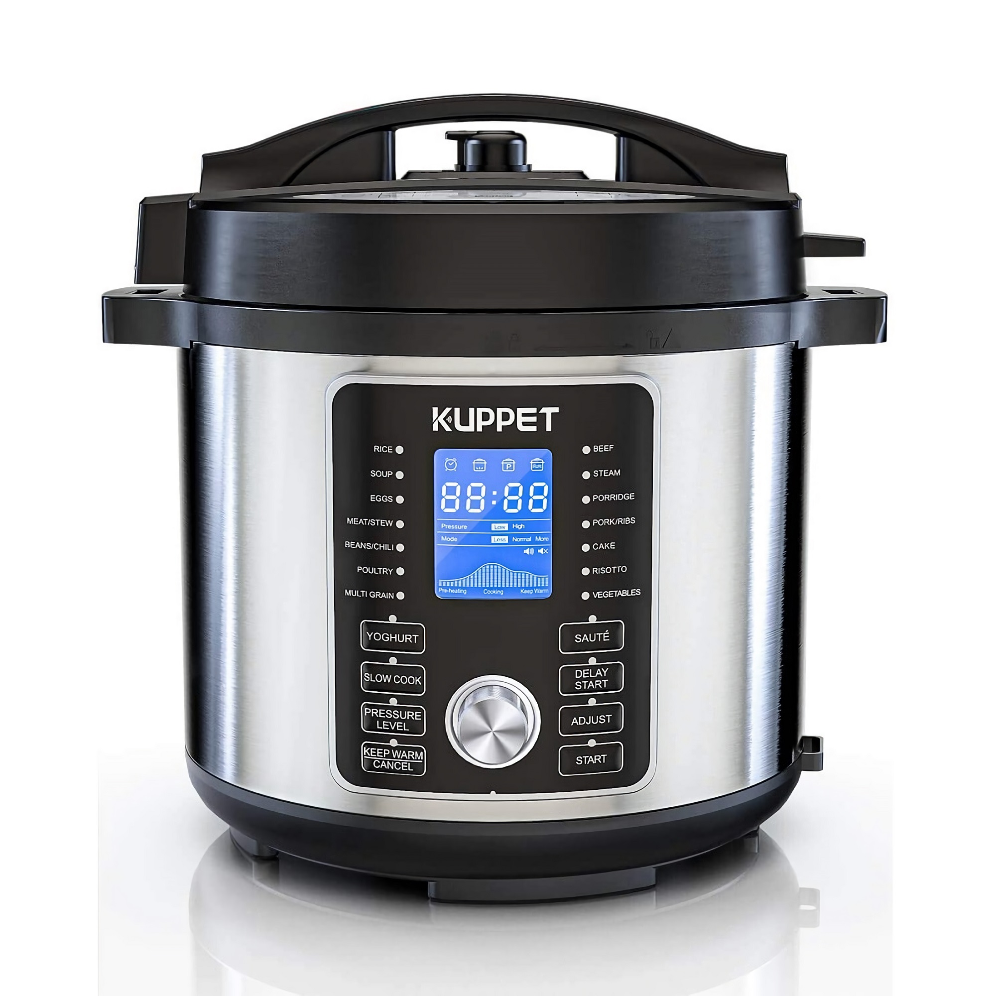 17in1 MultiUse Electric Pressure Cooker, 6 Quart, Stainless Steel