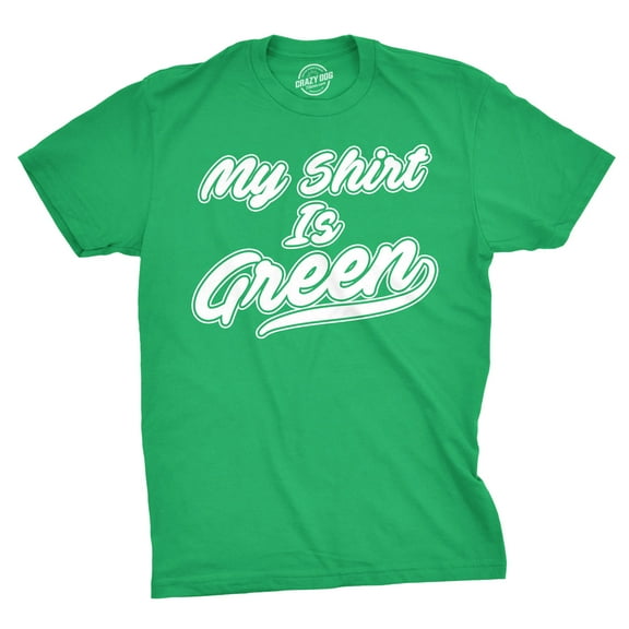 Mens My Shirt Is Green All Star Team Saint St Patricks Day Lucky Green T Shirt Graphic Tees