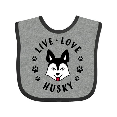 

Inktastic Live Love Husky Gift Baby Boy or Baby Girl Bib