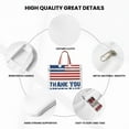 thumbnail image 5 of Gaeub Thank You Veterans Print Canvas Tote File Bag,Laptop Tote Bag,Zipper File Bag,Canvas 15 Inch Handbag Purse for Office Travel, 5 of 8