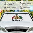 thumbnail image 4 of Car Windshield Sun Shade Merry Christmas New Year Spring Believe Sun Visor Protector Foldable Cover For Car Truck SUV Van Women Men 51x27.5inch Keep Vehicle Cool, 4 of 5