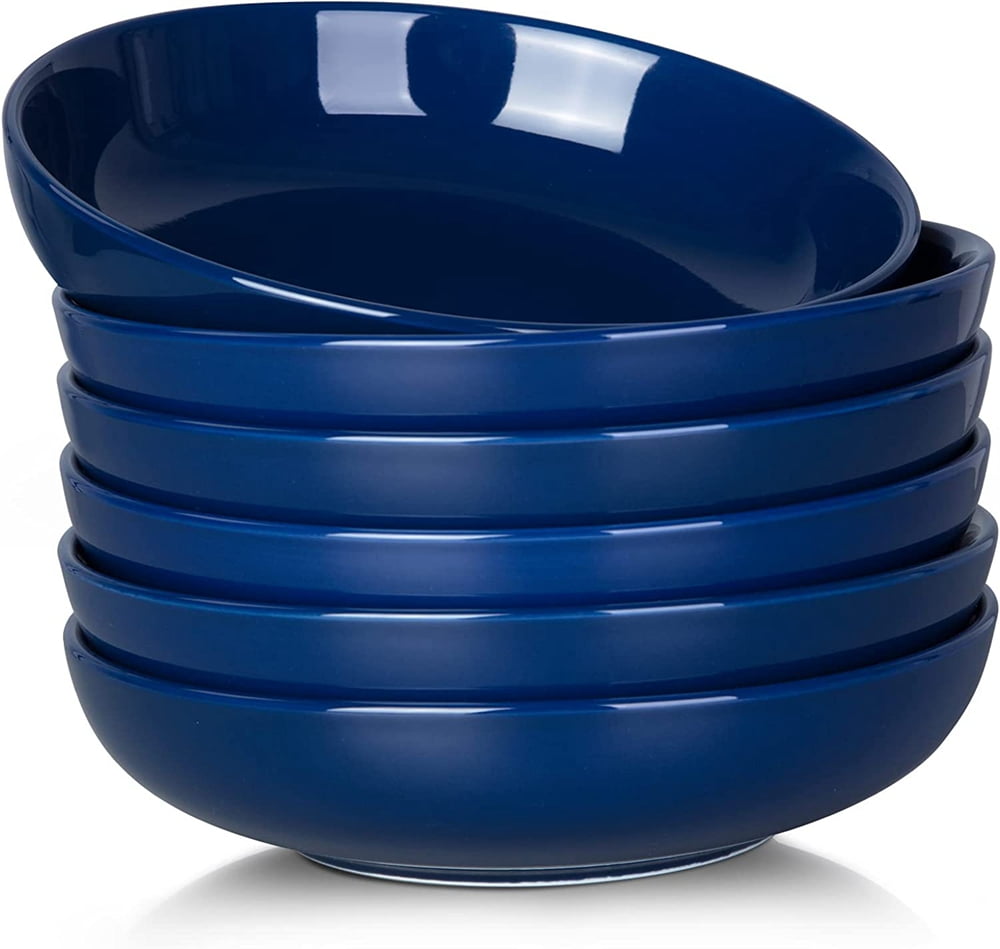 Pasta Bowls Set of 22 oz Large Ceramic Bowls for Kitchen,Can Use for Pasta/Salad/Cereal/Soup