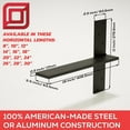 thumbnail image 2 of The Original™ Free Hanging Shelf Bracket (24 inch, Universal), 2 of 8