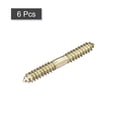 thumbnail image 3 of 10x40mm Suspensión Pernos, 6uds Doble Extremo Autoperforantes Rosca Madera a Madera Pasador Tornillos para Madera Conexión, 3 of 5