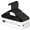 Black, variant on HealSmart 30 Pack Plastic Hangers, Space-Saving Clothes Hangers, Durable and Lightweight Hangers for Coats, Dresses, Shirts, Pants, White