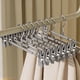 thumbnail image 2 of Perchas de Falda para Pantalones Resistentes 12 Pulgadas con Clips, Perchas de Metal para Pantalones Pantalones Vaqueros, Pantalones Cortos No Tejidos Negros, Paquete 20 Gris, 2 of 5