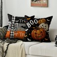 thumbnail image 5 of Sm:)e Trick or Treat Bat Pumpkin Happy Halloween Pillow Covers 18x18 Inch Set of 2, Cushion Covers for Sofa Home Decor, 5 of 8