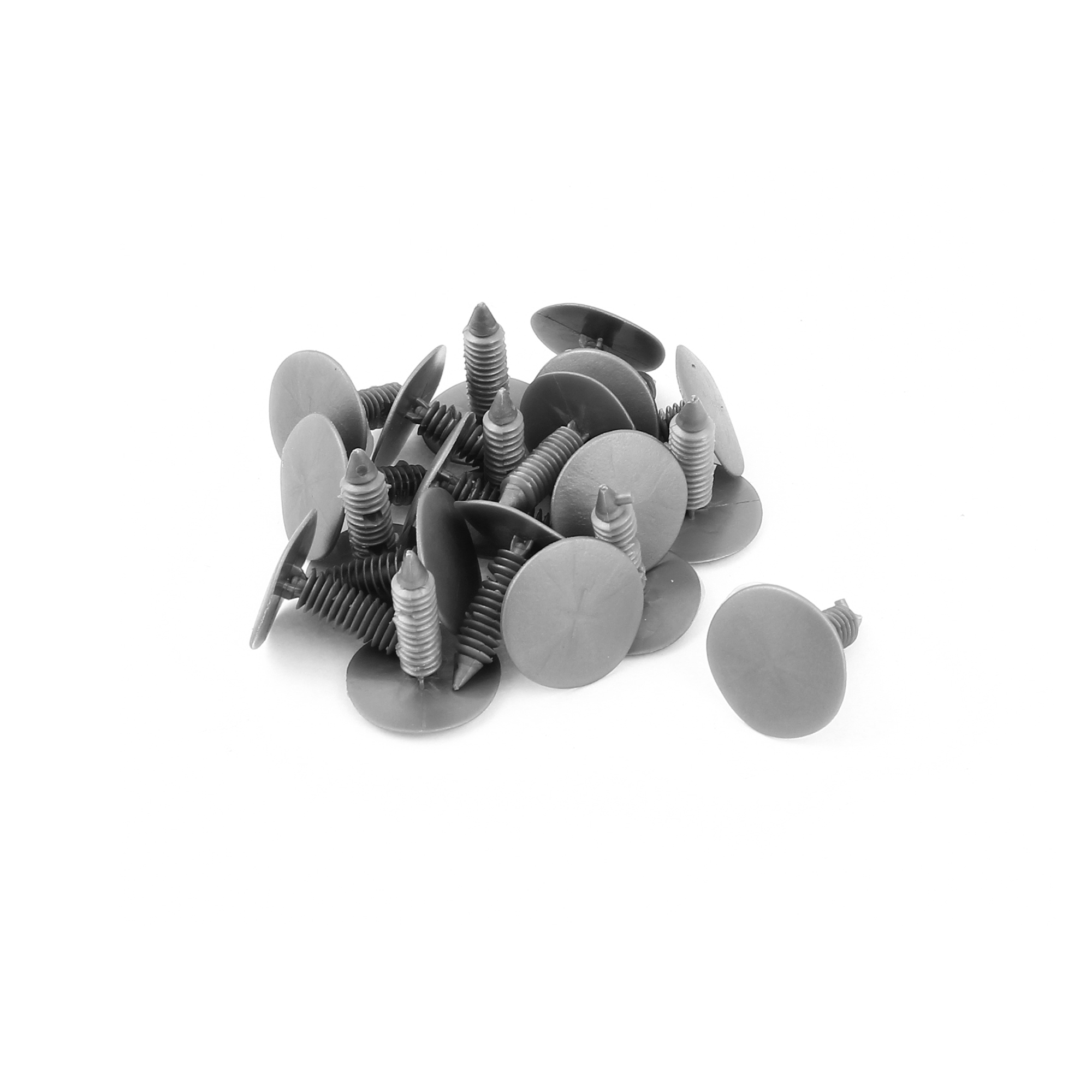 Gray Plastic 25mm x 8mm Rivets Fastener Fender Car Bumper Push Clips 20 Pcs