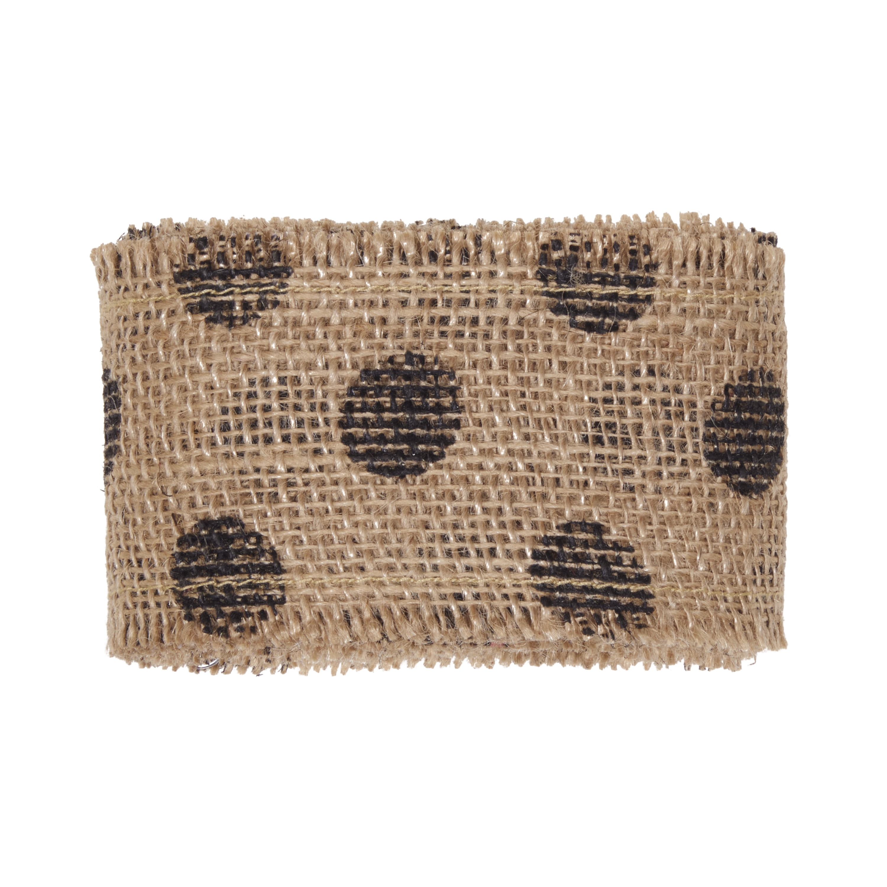 Love, Laugh, Craft Natural Burlap Ribbon, 2.5"W x 3-Yds, Multi-color