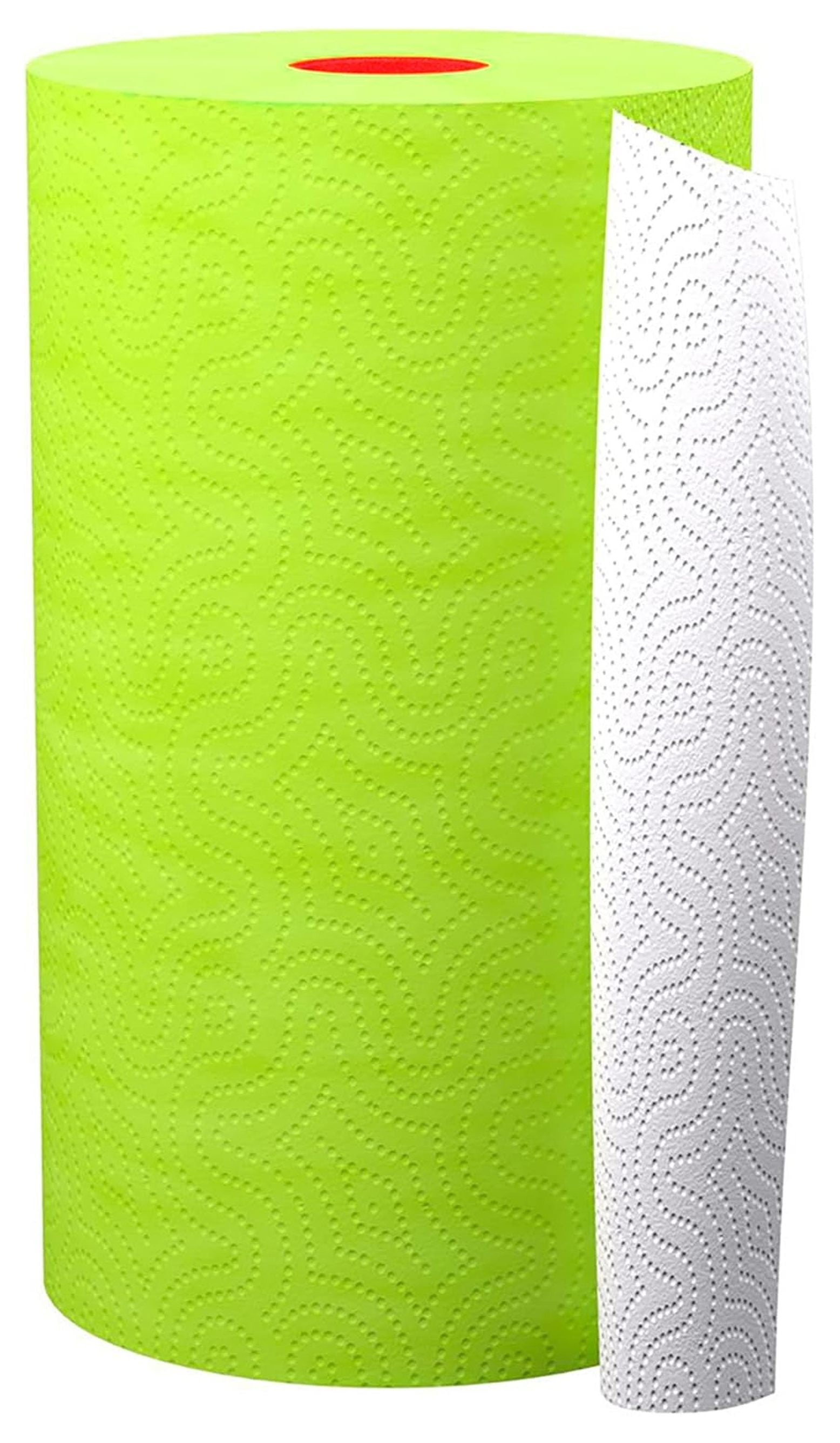 Paper Towels Jumbo Roll 2 Ply - Highly Absorbent Kitchen Towels, 120 Sheets - Set of 8, Durable Cleaning Towels for Kitchen & Home, Kelly Green