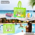 thumbnail image 6 of Large Capacity Fine Mesh Beach Tote Bag with Funny pattern, Sand Proof Nylon Handbag Side Pockets For Pool Seaside Travel Swimming, 6 of 7