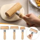 Wooden Rolling Pin Set with Stainless Steel Rollers | Effort-Saving Kitchen Baking Tools for Dough, Pizza & Cookies | Includes Large, Medium & Small Sizes