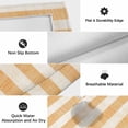thumbnail image 6 of Burnt Orange Striped Outdoor Rug for Patio/Deck/Porch, Non-Slip Large Area Rug 4 x 6 Ft, Farmhouse Vintage Stripes Indoor Outdoor Rugs Washable Area Rugs, Reversible Camping Rug Carpet Runner, 6 of 8