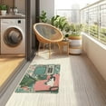 thumbnail image 4 of Yayeee Doormat for Indoor Entrance 32" x 20" Non Slippery Floor Rug, Pink and White Cat, 4 of 8