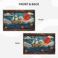 thumbnail image 4 of Placemats Set of 4 / 6, Whimsical Sailboat Ocean Art Placemats for Dining Table Indoor/Outdoors Heat Resistant Washable Placemats 18" x 12", 4 of 8