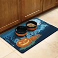 thumbnail image 3 of Evil Pumpkin Ghost Dog Food Mats for Floors Happy Halloween Pumpkin Ghost Absorbent No-Slip 17x30 Inch Dog Water Mat Pet Feeding Mat EcoFriendly Durable Pet Placemat, 3 of 7