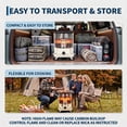 thumbnail image 5 of Memoryfield 9800 BTU Portable Kerosene Heater for Indoor & Outdoor, Space Heating & Cooking Function with 1.1 Gal Tank, for Fishing Camping Hunting Garag, Beige, 5 of 10