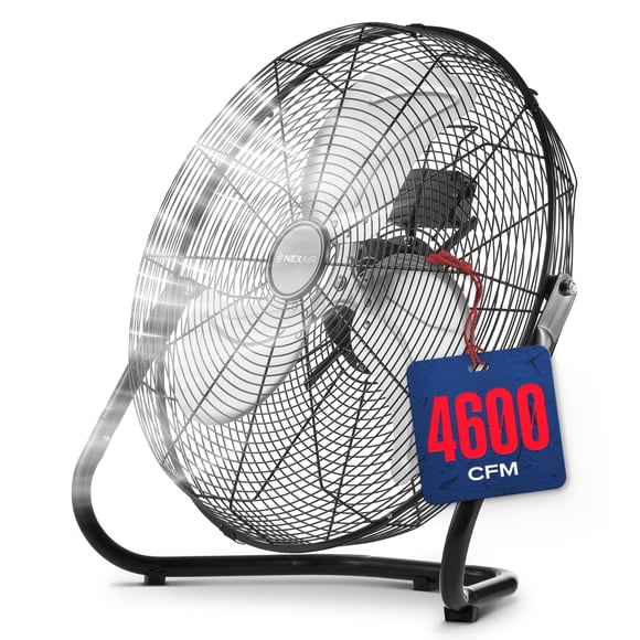 Ventilador de piso NEXAIR de 12" de alta velocidad, 3 velocidades, metálico