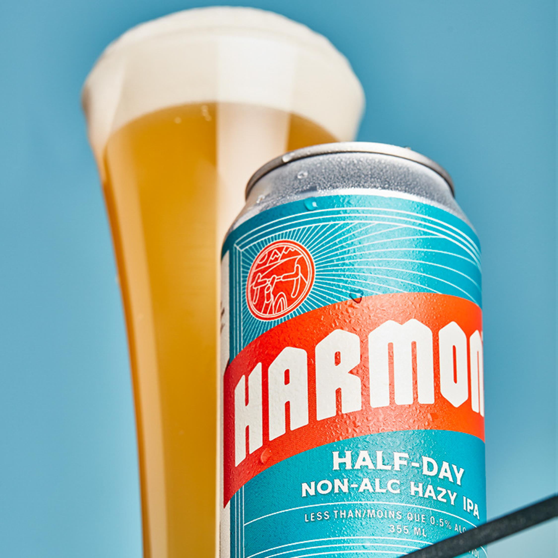 Half-Day Non-Alc Hazy IPA, Craft Brewed Non-Alc Hazy IPA