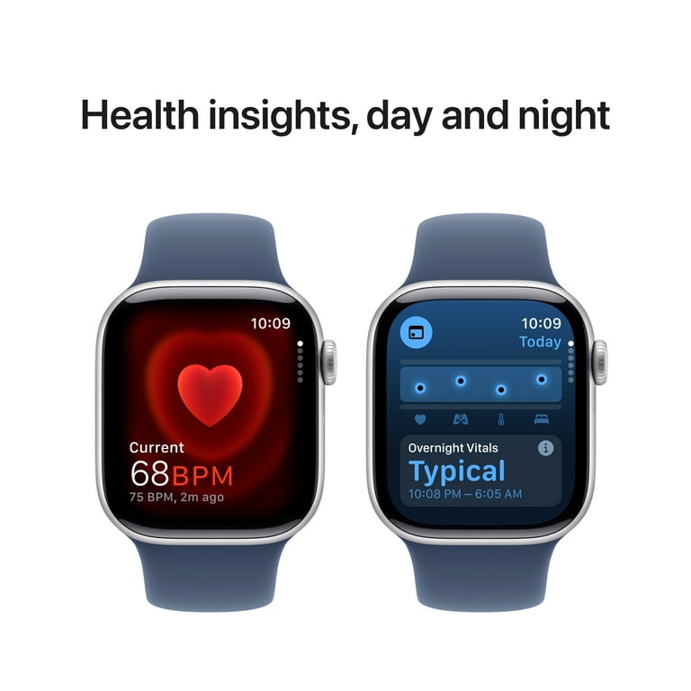 Apple Watch Series 10 GPS 42mm Silver Aluminum Case with Denim Sport Band - M/L Apple Watch Series 10 GPS 42mm Silver Aluminum Case with Denim Sport Band - M/L
