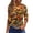 Fluorescent Green, variant on WTOBBY Women's Halloween Print Tee: Bats Pumpkins Witches Design 3/4 Sleeve Round Neck Casual T-Shirt Top for Fall Festive Daily Wear,Dark Purple L