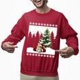 thumbnail image 2 of Christmas Sweatshirt, Dreaming of a Green Christmas Santa Golf Sweatshirt, Funny Holiday Golfer Sweatshirt, Unique Golf Lover Gift for Women & Men, 2 of 5