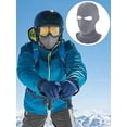 thumbnail image 2 of 2-Hole Knitted Full Face Cover Ski Neck Gaiter, Winter Balaclava Warm Knit Beanie for Outdoor Sports, 2 of 14