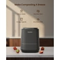 thumbnail image 3 of Ouaken 4L Electric Composter for Kitchen, Smart Countertop Compost Bin, Odorless | Low Noise | Auto-Cleaning | Turn Food Waste into Fertilizer, Indoor Food Waste Compost Machine, Black, 3 of 5