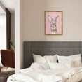 thumbnail image 6 of WFSposter Pink Easter Bunny Rabbit Canvas Wall Art Print, Easter Decor Bunny Nursery Girl Room Decor, Flower Animal Nursery Decor, Rabbit Wall Art for Nursery Girls Room Bedroom Kid's Room 11x14In, 6 of 7