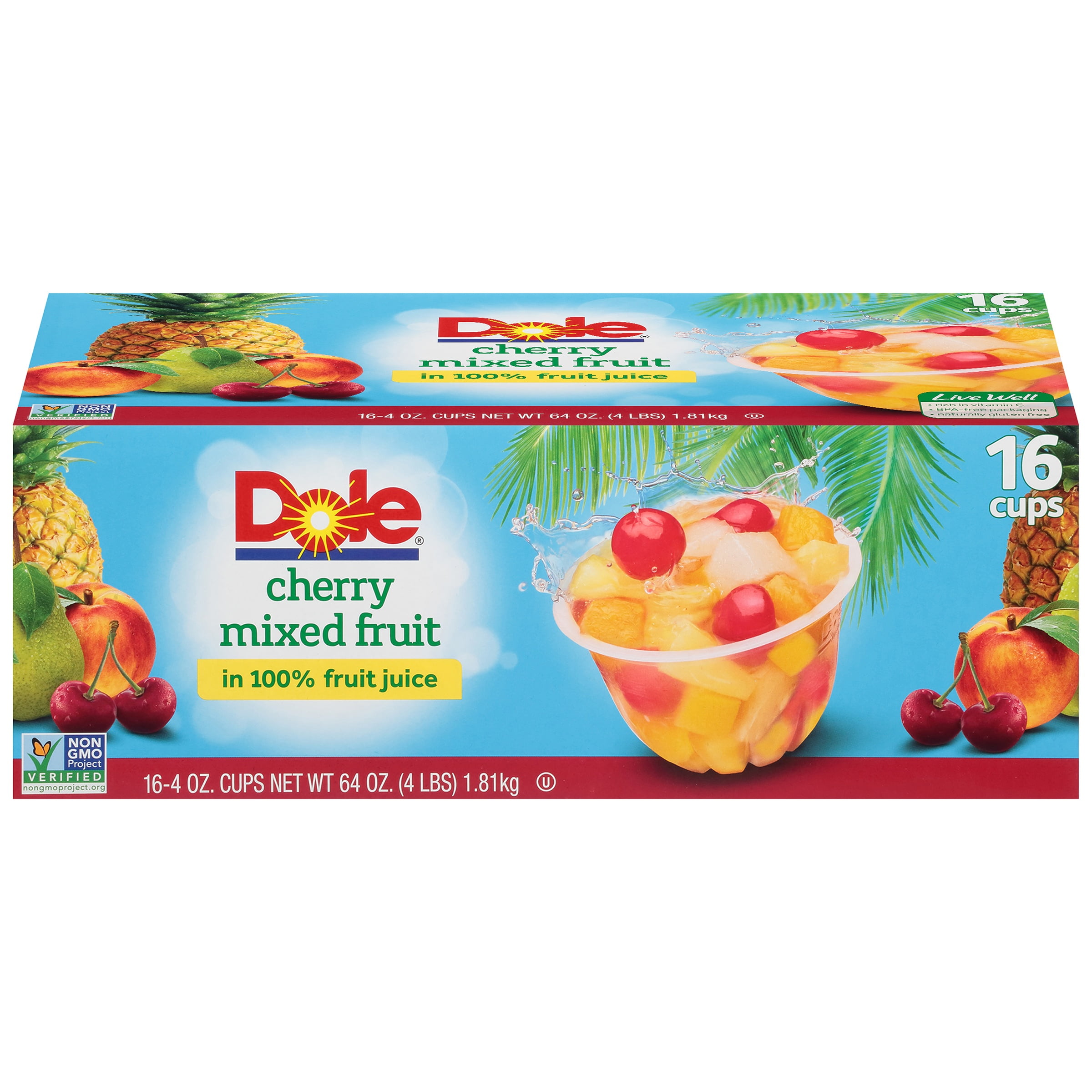 Dole® Cherry Mixed Fruit 164 oz. Cups