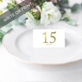 thumbnail image 4 of UrbanMingle Table Tent Place Cards, Metallic Gold Ink Print, Table Number, 4 of 5