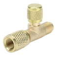 thumbnail image 2 of Fdit Air Conditioning Line Repair Tools,Refrigerant Charging Valve,1/4SAE Exhaust Valve Air Conditioning Refrigeration Charging Adapter Valve For R22 R12 R134, 2 of 8