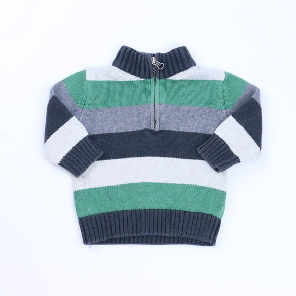 Pre-owned: Gymboree Boys Green | Gray Sweater size: 6-12 Months (Good)
