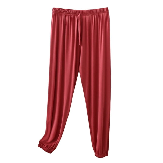 Timegard Womens Pajama Pants Soft Comfortable Thin Elastic Drawstring Pjs Bottoms Baggy Lounge Pants