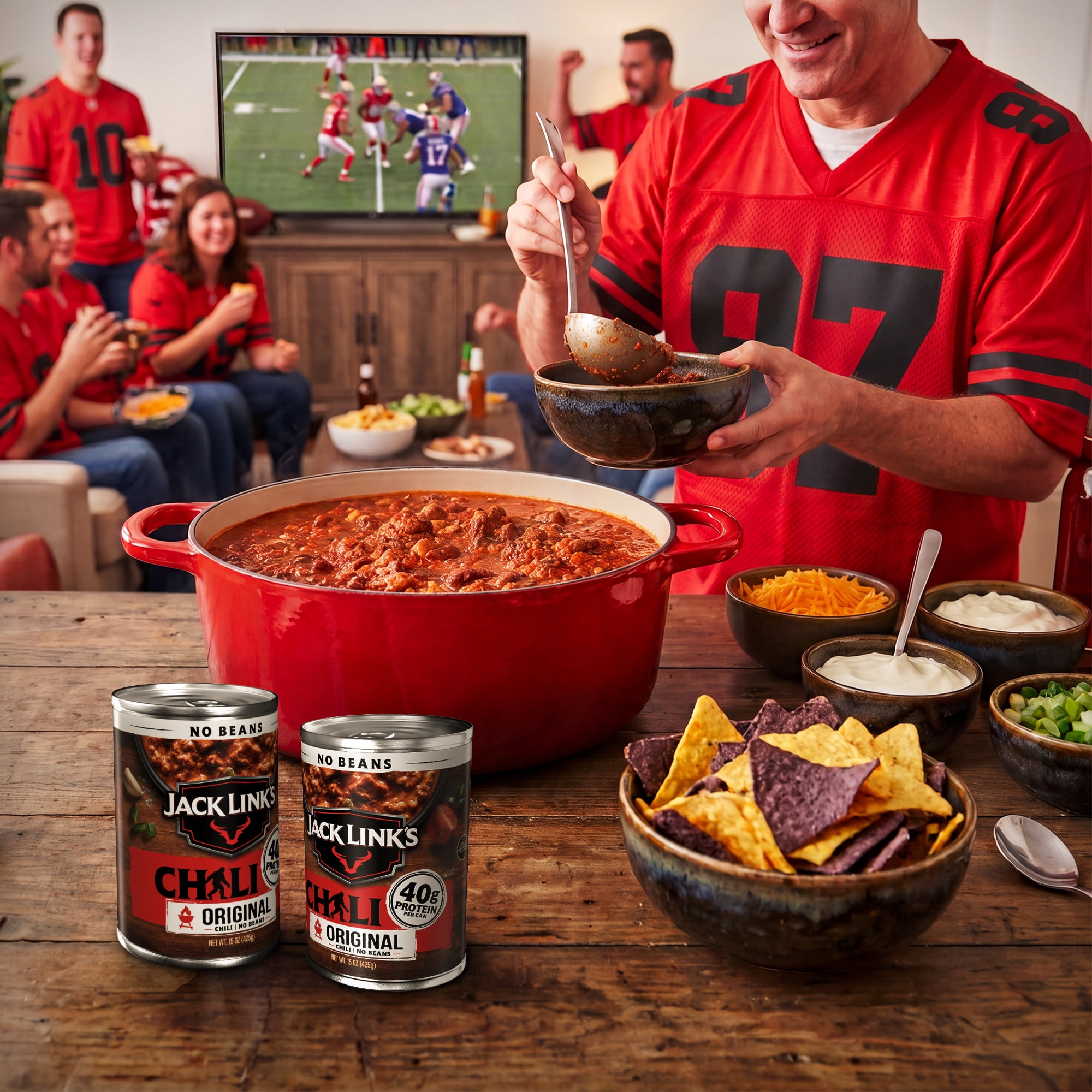 Jack Link's Chil Original Flavor, No Beans, 15 Ounce